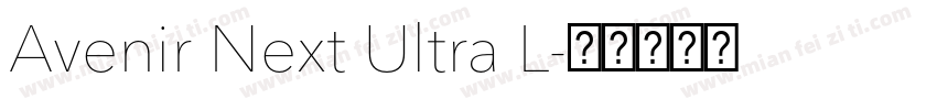 Avenir Next Ultra L字体转换